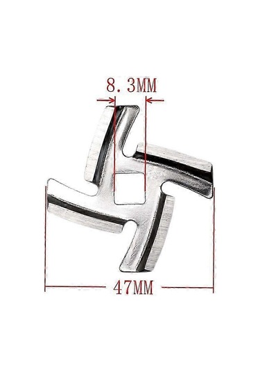 4 Adet Kıyma Makinesi Bıçağı Paslanmaz Çelik Kıyma Makinesi Kesme Paslanmaz Çelik Kırıcı Yedek Parça Öğütücüler Kıyma Makineleri İçin Siyah