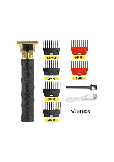 T9 Vintage Profesyonel Elektrikli Kablosuz Saç Kesici Tıraş Makinesi Erkekler İçin