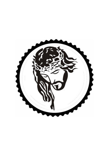 Jesus Tasarım Sticker 10 X 10 Cm
