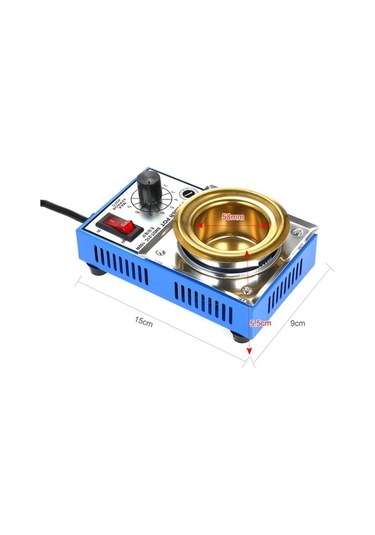 Pazly 150w Mini Lehim Potu - Titanyum Kaplamalı 500g Paslanmaz Çelik, Sıcaklık Ayarlı Kompakt