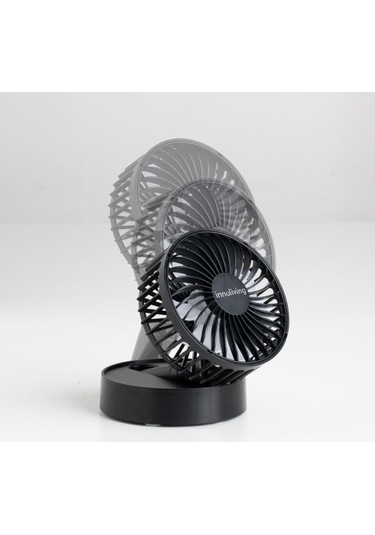 Yingfu Şarjlı Katlanır Vantilatör - 3v Siyah, Yükseklik Ve Açılı Ayar