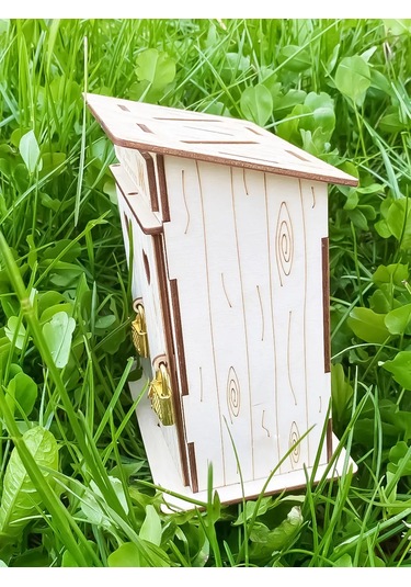 Woodnsa İki Bölmeli Tuvalet Kumbarası "herkesin Kendi Birikimleri Vardır" 228492624