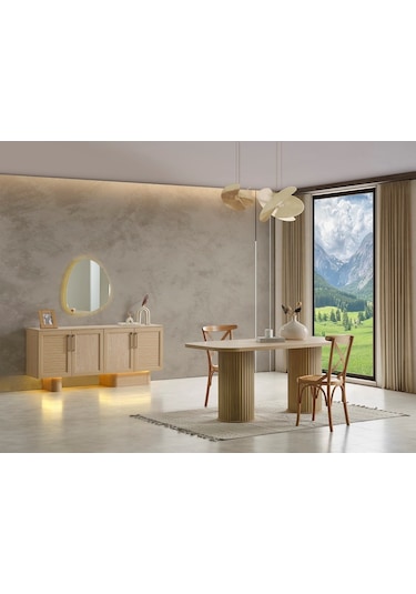 Azure Mdf Yemek Odası Meşe