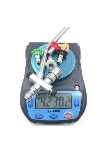 Geeksen Stainless Steel 1/4 Hızlı Bağlantı, İki Fonksiyonlu Köpük + Su Yıkama Torna Ucu, 7 Renk Seçenekli Pa Köpük Flaske Aksesuarı