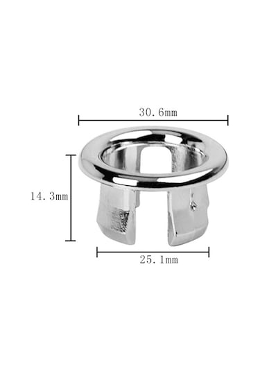 Suntek Mutfak Hollow Için 10 Adet Lavabo Taşma Kapağı Taşma