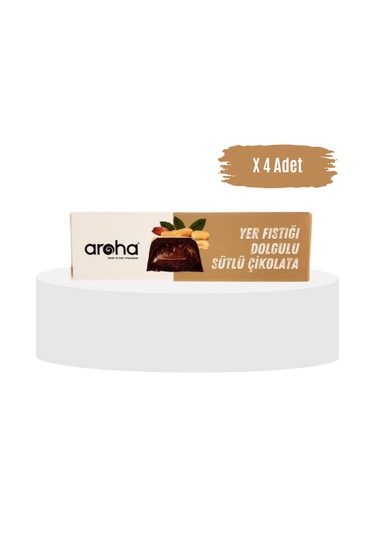 Yer Fıstığı Dolgulu Sütlü Çikolata - 38 G X 4 Adet
