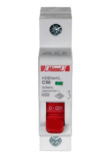 Himel 1x50A 4.5kA C Eğrisi Otomatik Sigorta
