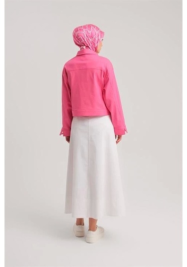 Armine Kısa Denim Ceket 24y5405 Orkide Pembe