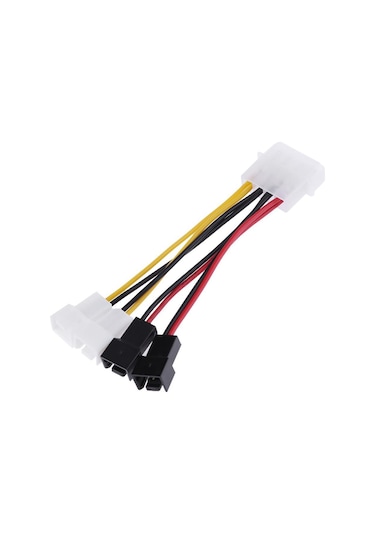 Wozlo Molex 4 Pin to 3 Pin Fan Konnektör Soket Çevirici Kablo