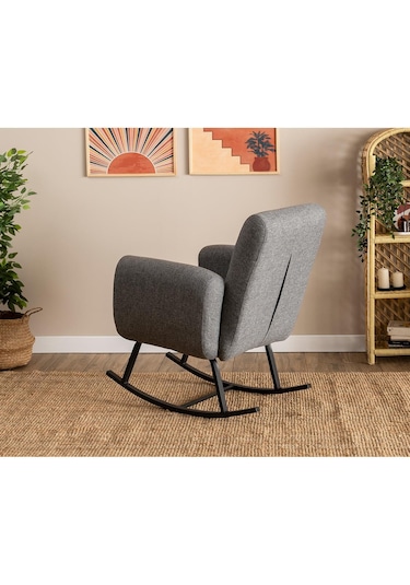 Pafu Kono Tv / Dinlenme / Baba / Emzirme Koltuğu Sallanan Sandalye - Keten Açık Gri