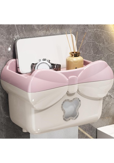 Suntek Ofis Mutfak Restoran Için Kağıt Havlu Dispenseri Duvara Pembe