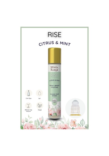 Rıse %100 Doğal Citrus & Mint Roll-on 10 Ml