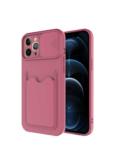 Apple Uyumlu iPhone 12 Pro Fzd Kartix Kılıf-koyu Mor
