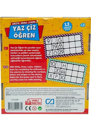 Games Yaz Çiz Öğren 5204