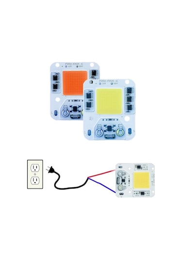 Sıcak Beyaz Led Çip 50w 30w 20w Cob Çip Gerek Yok Sürücü Led Lamba Yuvası Projektör Spot Lampada Dıy Aydınlatma 220v 30w