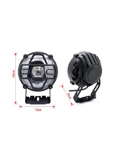 E-bisiklet Farları 36v 48v Elektrikli Bisiklet Korna Işığı Su Geçirmez