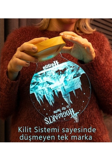 3D Lamba Harry Potter Hogwarts Gryffindor Kişiye Özel Led Lamba