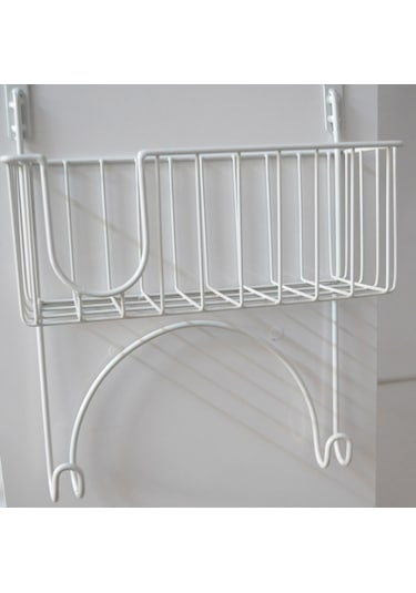 Kapı Arkası Ütü Ve Ütü Masası Askısı Ütü Düzenleyici Raf - Beyaz