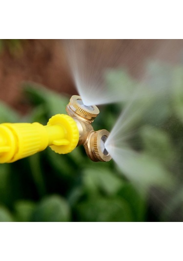 Shineyee 3 Adet Bakır Tarım Sulama Spreyi, G1/2 Dn15 Teli, 2 Başlı Yüksek Basınçlı, Atomizasyon Etkili, Bahçe Zirai Sulama İçin