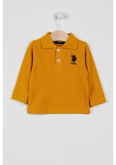 U.S. Polo Assn. U.S. Polo Assn Lisanslı Classic Hardal Erkek Bebek Uzun Kol Hardal