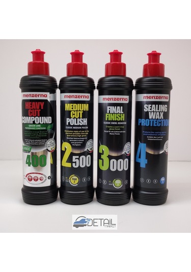 Menzerna Yeşil 400 2500 3000 Sealing Wax Boya Koruma Seti 250 ML