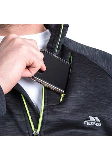 Trespass Trespass Collins - Active Fleece At200 Erkek Gri Polar Orj Çok Renkli