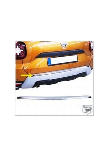 Ebal Otomotiv Dacia Duster Arka Tampon Üstü krom 2018 ve sonrası P.Çelik