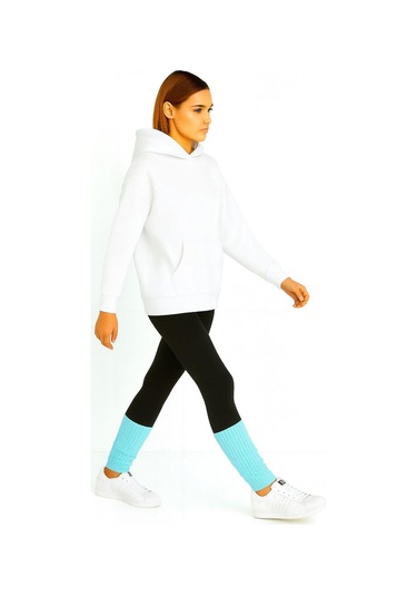 Basic Kalın Pamuk İçerikli Tozluk Turkuaz