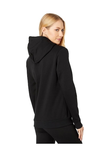 Puma Kadın Kapşonlu Ess Logo Hoodie Sweatshirt Siyah