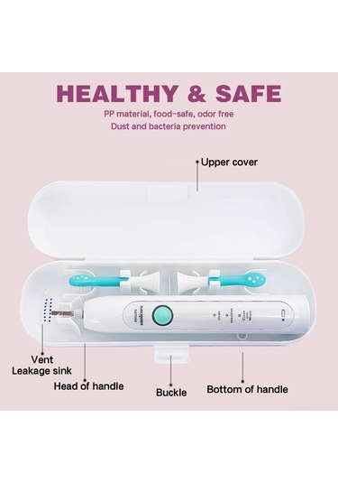 Moveevo Seyahat Elektrikli Diş Fırçası Kutusu, Evrensel Uyumlu, Pp Malzeme, Temiz Ve Konforlu Taşıma, Pembe Diğer