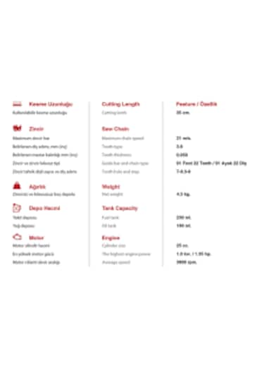 Agromec AG-25Y AG-MOTTES25Y Motorlu Testere
