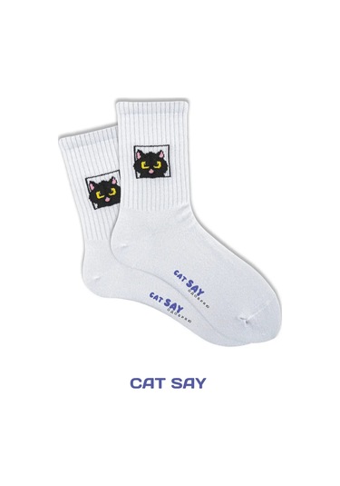 Catsayodobryayou Beyaz Çorap Köpek Pati Gözleri 442501149 Beyaz
