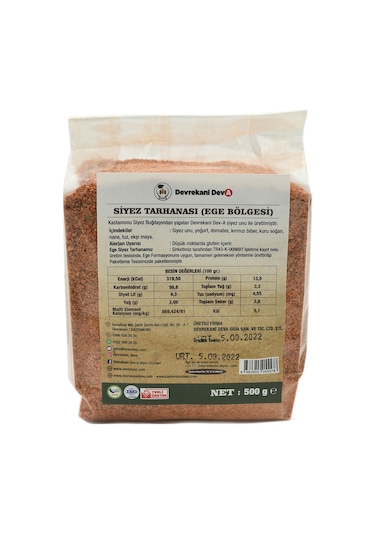 Devrekani Deva Çocuk Siyez Tarhanası (Ege Yöresi) Yöresel Katkısız 500 G