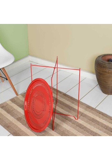 Handy Mate Vergo Tepsi Ve Sehpa - Kırmızı Kırmızı