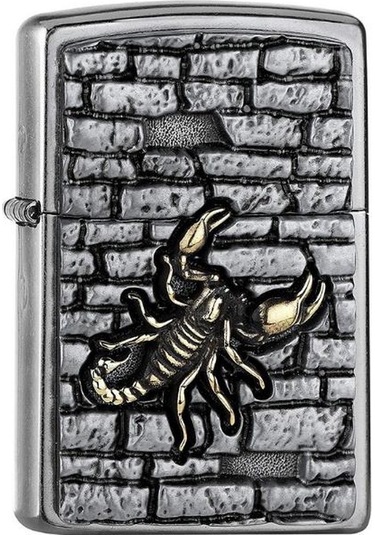 Zippo 2005358 Pl 207 Scorpion On The Wall Emblem Çakmak