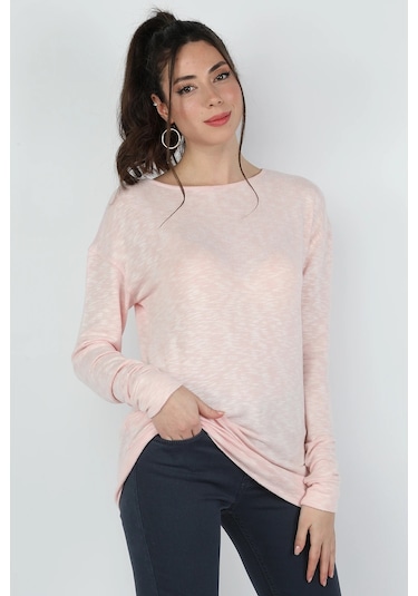 Balins Kadın Damla Muline Triko - Pembe Pembe Hardal