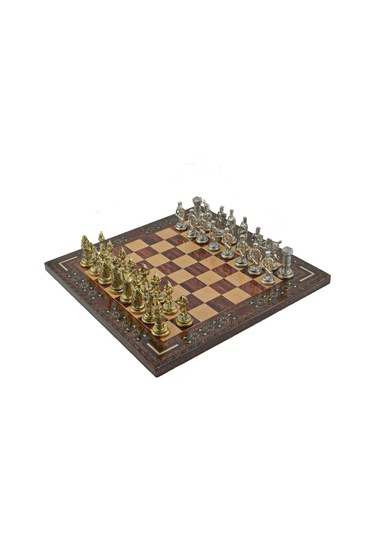 Gifthome Metal Satranç Takımı-seti Orta Osmanlı ve bizans Parlak