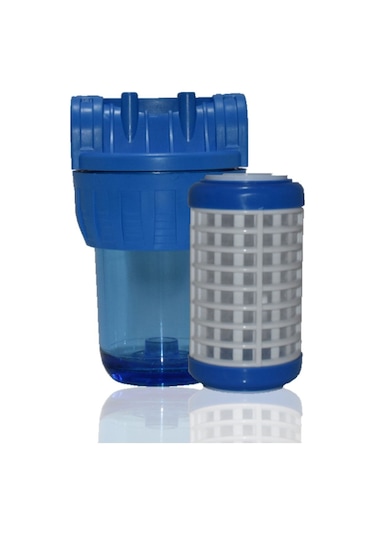 WaterMelon 5 Inç Daire Bina Sayaç Girişi Pas Çamur Kireç Önleyici Su Arıtma Pratik Yıkanabilir Filtre