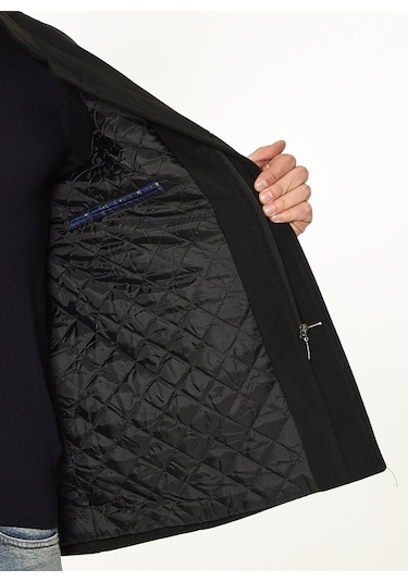 Plt8327 Dewberry Erkek Palto-Siyah