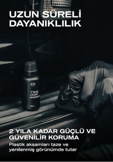 Nasiol Trimcoat Araç Plastik Yenileyici Onarıcı ve Koruyucu Nano Seramik Kaplama 2 Yıl Dayanım 30 ML