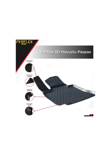 3d Paspas Siyah Mercedes C Serisi W204 2008-2015