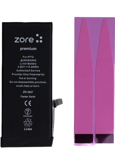 Apple Uyumlu iPhone 7 Zore Panter Serisi Batarya