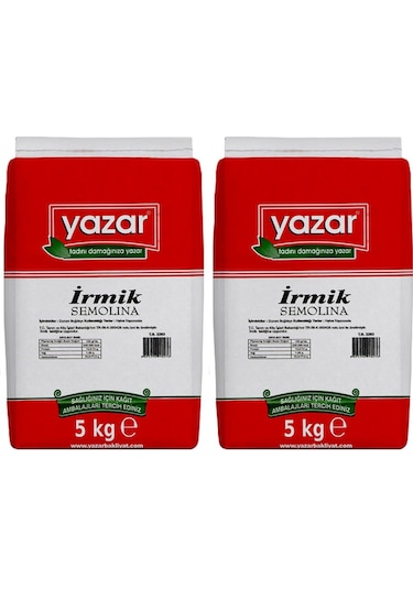 Yazar İrmik Semolina 2 x 5 KG