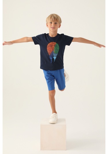 Rolypoly Soccer Lacivert Erkek Çocuk Bermuda Takım 5274-43129 Lacivert