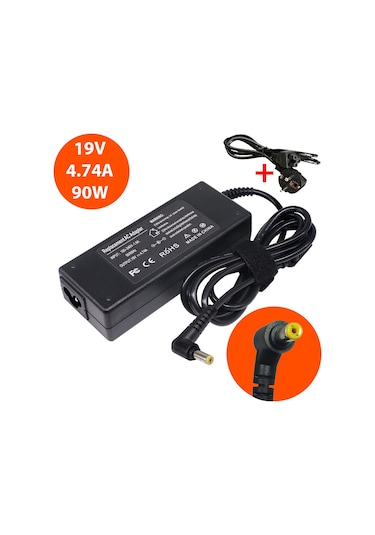 Acer Uyumlu Aspire 5742 5742G 5742Z Laptop Adaptör Şarj Aleti 90W