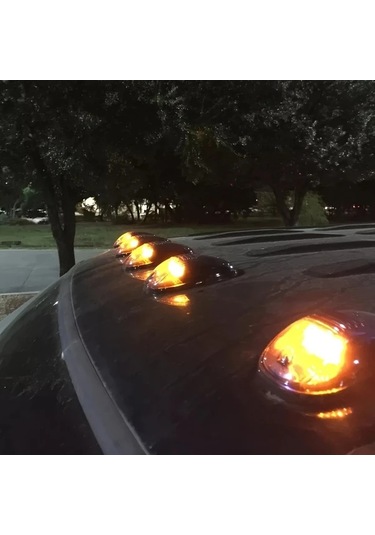 Xuweiwei 5pcs Led Lights Amber Yellow Ici Dis Aydinlatma Oda Elektrik Tesisati Pilsiz