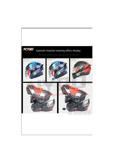 X63 Motosiklet Kask Kulaklık Intercom Işıklı Motorsiklet Interkom 5.3