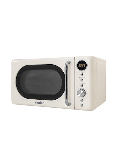 Simfer 4605 20Litre Retro Mikrodalga Fırın Dijital Krem