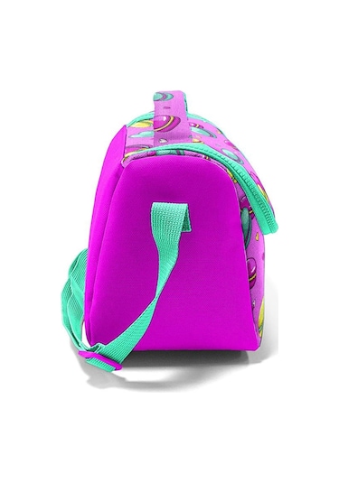 Coral High Kids Açık Pembe Su Yeşili Makaron Desenli Thermo Beslenme Çantası 11701