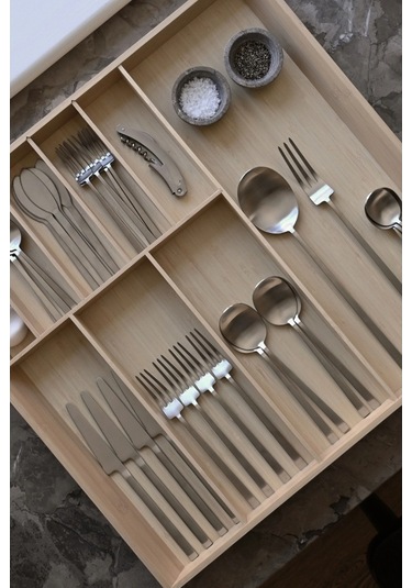 101 Copenhagen Kogei Cutlery 24 Parça Çatal Bıçak Kaşık Seti Çelik